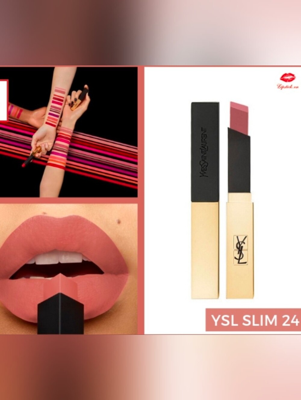 YSL Slim Matte Lipstick - Rare Rose (24) ☆ SUPER RARE☆ - Picture 1 of 3